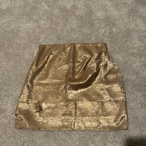 Gold metalic skirt